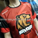 camiseta acetato set liso sublimada savage esports  remerasyestampados.com