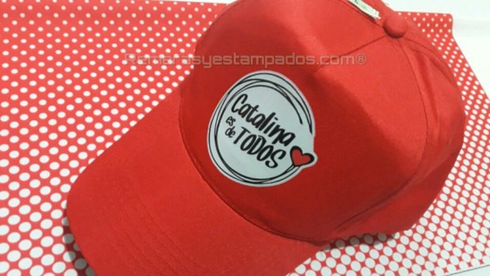 Gorra Publicitaria estampada con Vinilo Termo Textil Impreso