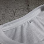 Remera Blanca Sublimacion sublimar Subliada Lisa Cuello Redondo con tirillera Zoom 1