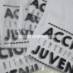 Remeras Blancas Accion Juvenil Sublimadas con Bolsa